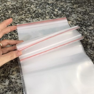[500gr]túi zip chỉ đỏ size 17.25