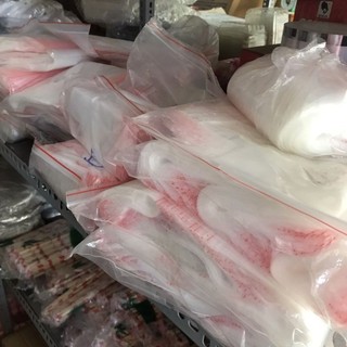 [500gr]túi zip chỉ đỏ size 17.25