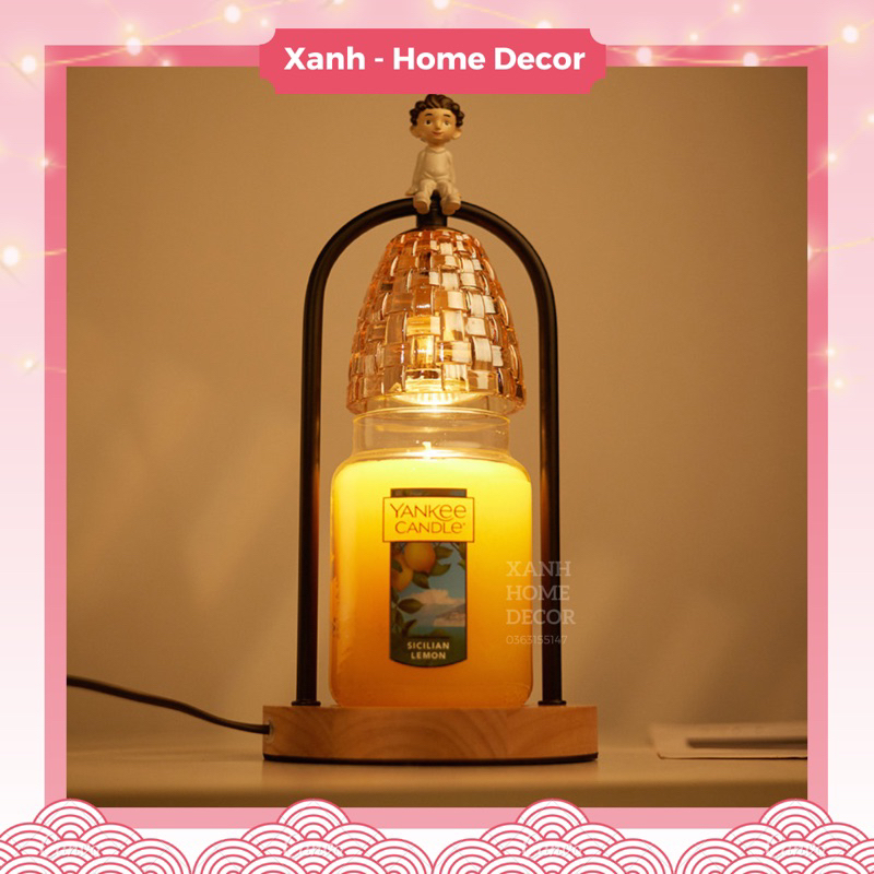 Đèn đốt nến thơm dành cho Yanke.e, có hẹn giờ