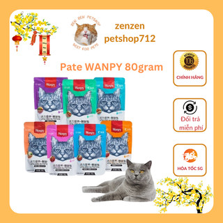 Pate cho mèo wanpy 80gr mix vị. thức ăn ướt dành cho mèo mọi lứa tuổi, hcm. zenzen petshop712