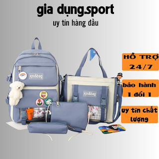 Balo 4 món thời trang,chất liệu vải canva cao cấp chống nước,balo mang phong cách thời trang hàn quốc