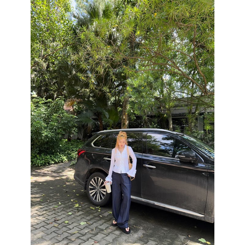 ÁO RUFFLE SHIRT OOTD