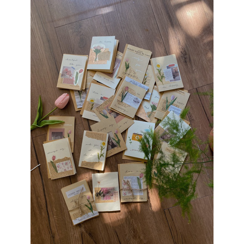 Thiệp handmade vẽ tay kèm bì thư