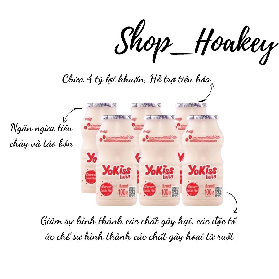 Sữa chua Uống Yokiss Thái hộp 100ml hỗ trợ tiêu hóa cho bé giúp bé nhẹ bụng, tăng sức đề kháng
