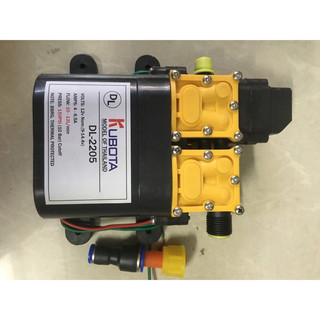 Máy bơm đôi KUBOTA tăng áp lực nước mini 12V 120W Lưu lượng 12L/phút Tự động hút và ngắt nước .TẶNG NỐI 17MM 15.000Đ