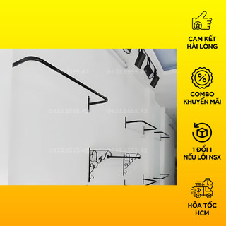 Bộ sào hoa mai[ FREE SHIP] treo quần áo-sắt sơn tĩnh điện-bền và chịu lực tốt