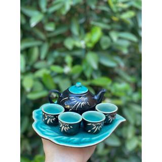 Bộ ấm chén mini bày trang trí thờ cúng