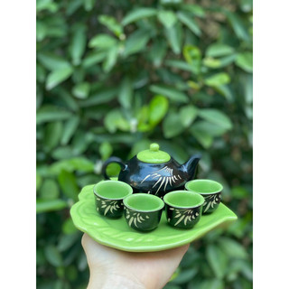 Bộ ấm chén mini bày trang trí thờ cúng