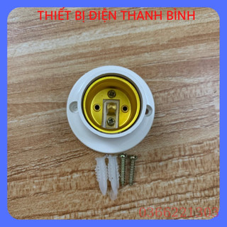 Đui xoáy thẳng ốp trần, vát tường E27