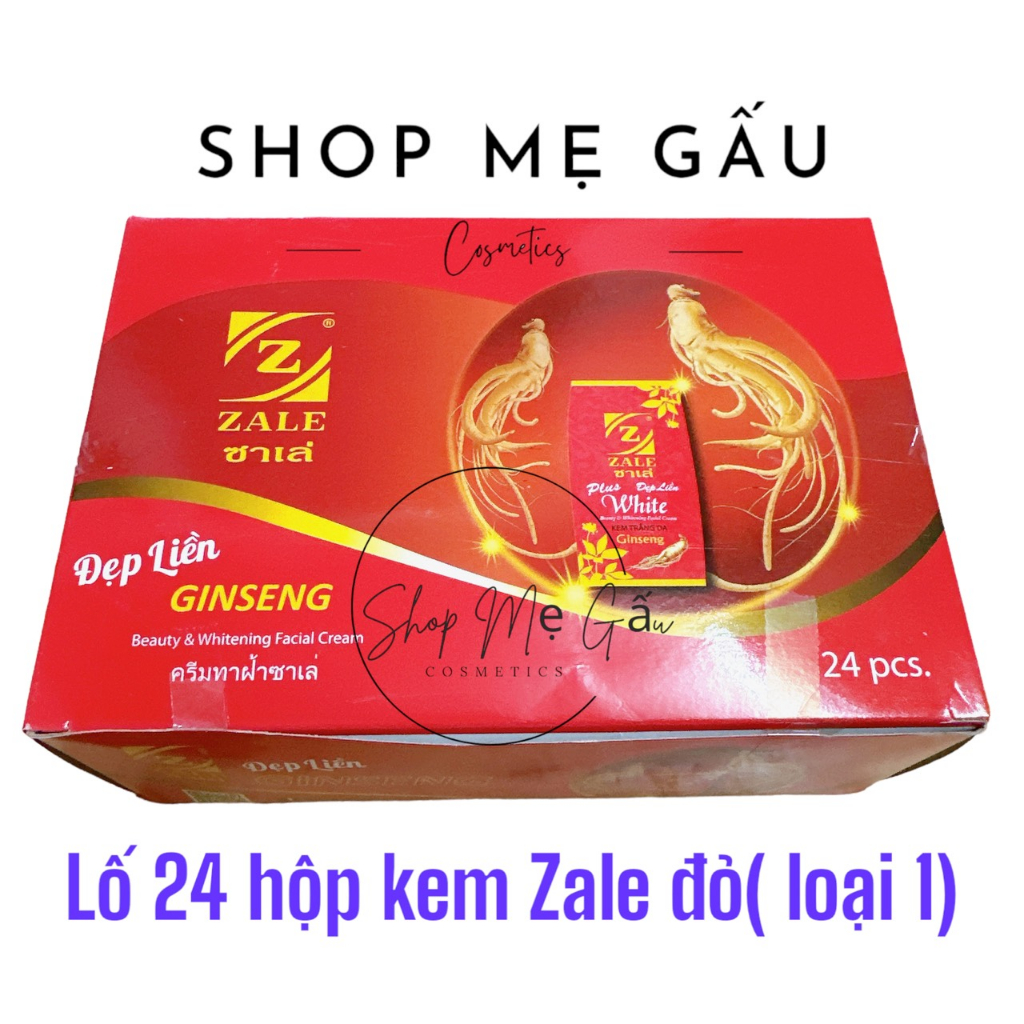Sỉ lố 12 hộp Kem Zale Đỏ nhân sâm  6G