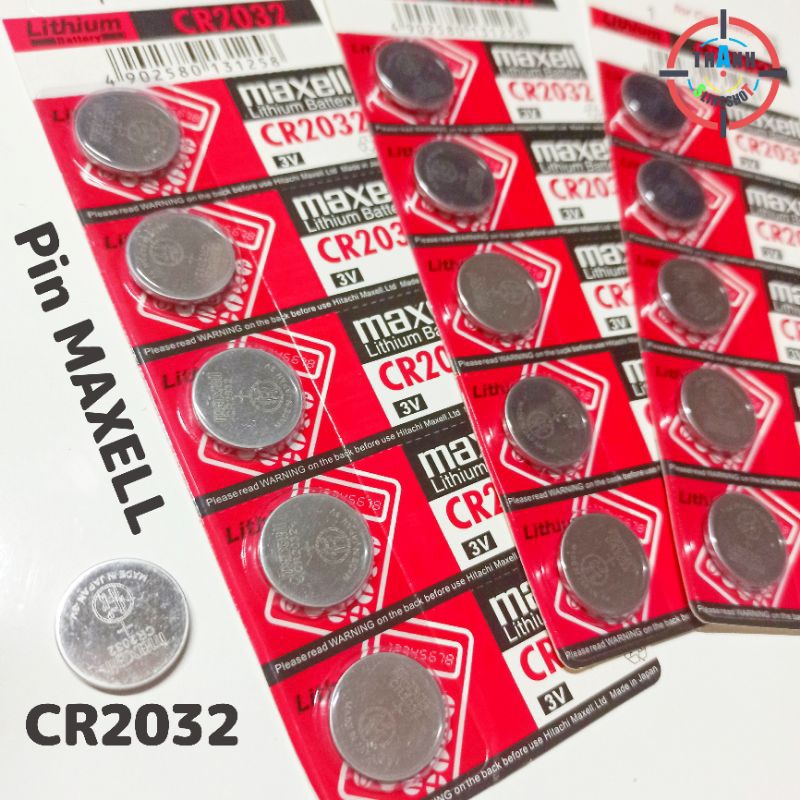 Pin chính hãng Maxell CR2032 Lithium 3V -  Dành cho đồng hồ, máy tính,...