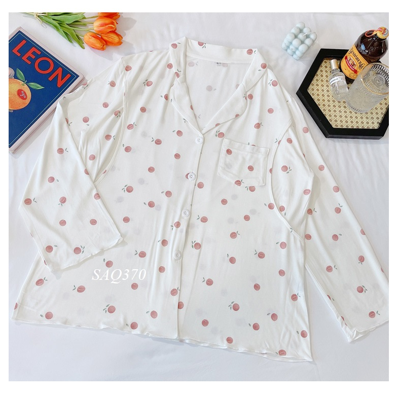 Bộ Bầu CHẤT COTTON LẠNH SIÊU MÁT Dài Tay Sau Sinh-SAQ370
