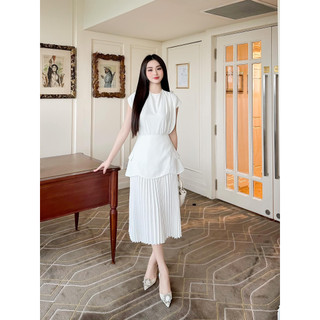 Set Thiết Kế MAY CH49 Chất Liệu Trượt Nhật - Set Peplum Sang Trọng Chuẩn MAY