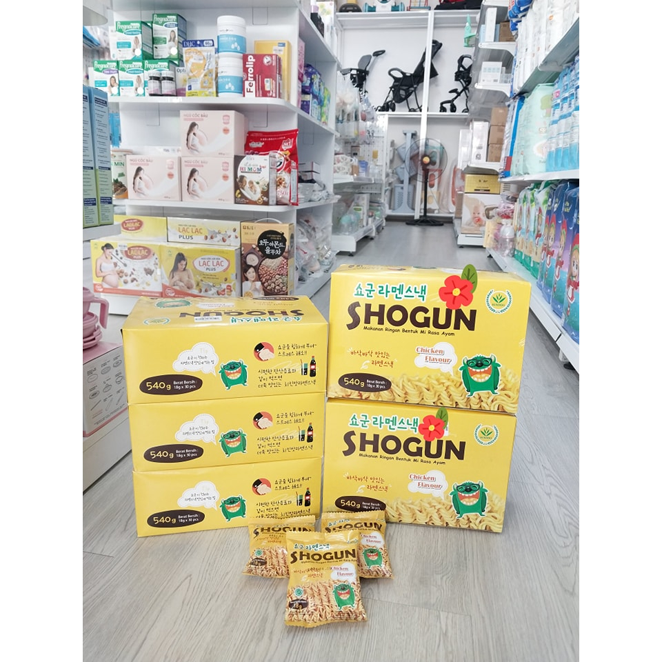 Mì Tôm Trẻ Em SHOGUN Hàn Quốc 30 Gói dành cho bé  từ 1 tuổi