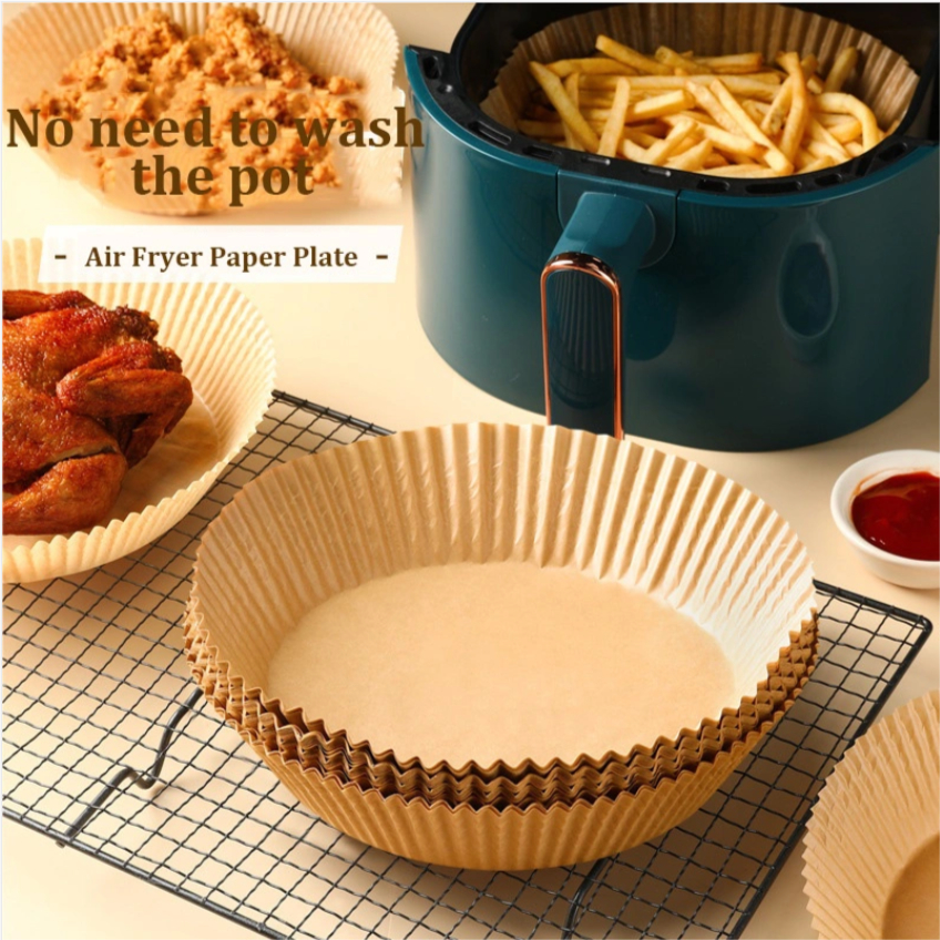 1 Set 50 Miếng Giấy Nến Lót Nồi Chiên Không Dầu, Giấy Nến Làm Khuôn Bánh