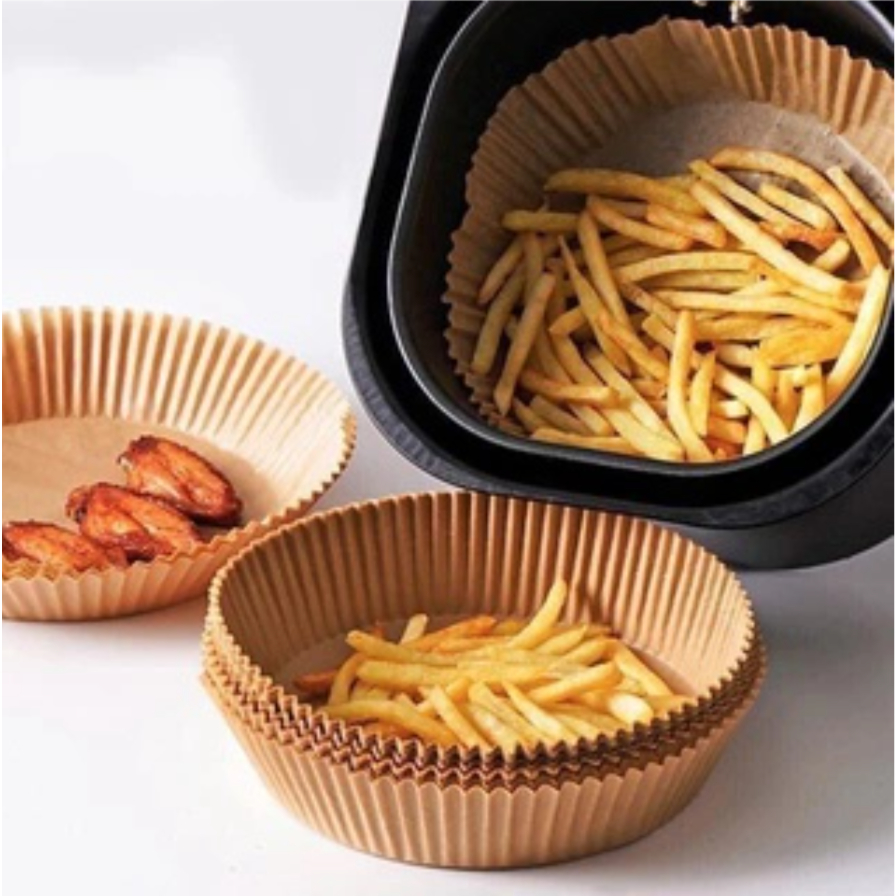 1 Set 50 Miếng Giấy Nến Lót Nồi Chiên Không Dầu, Giấy Nến Làm Khuôn Bánh