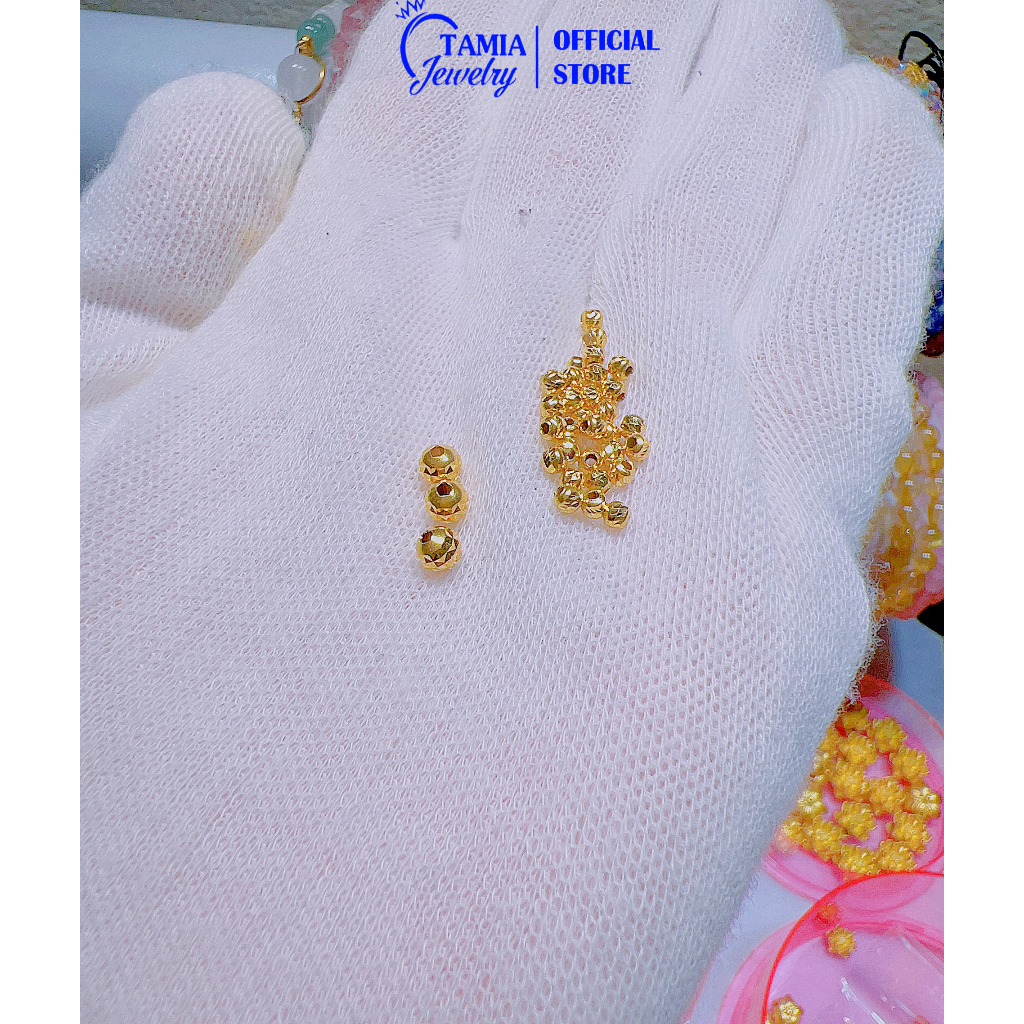 Charm mix vòng bi 2,5li 4li 10k nguyên chất- TamiaJewelry