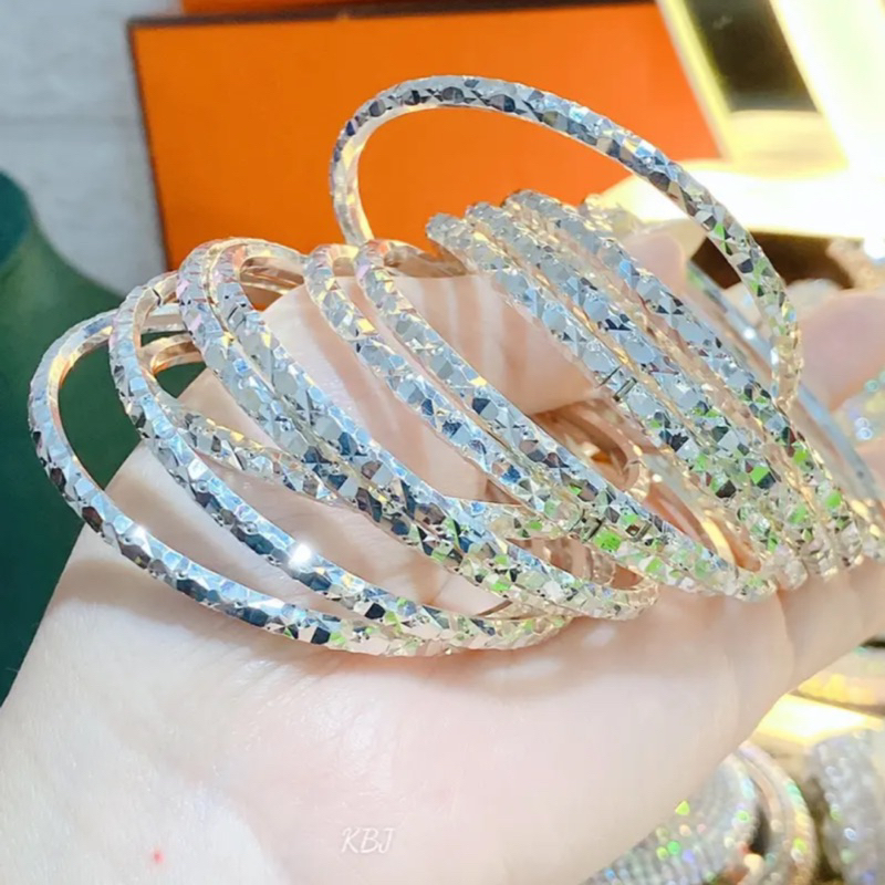 Vòng tay phay bạc đẹp lung linh