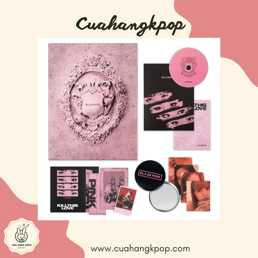 ALBUM BLACKPINK - KILL THIS LOVE màu đen hồng