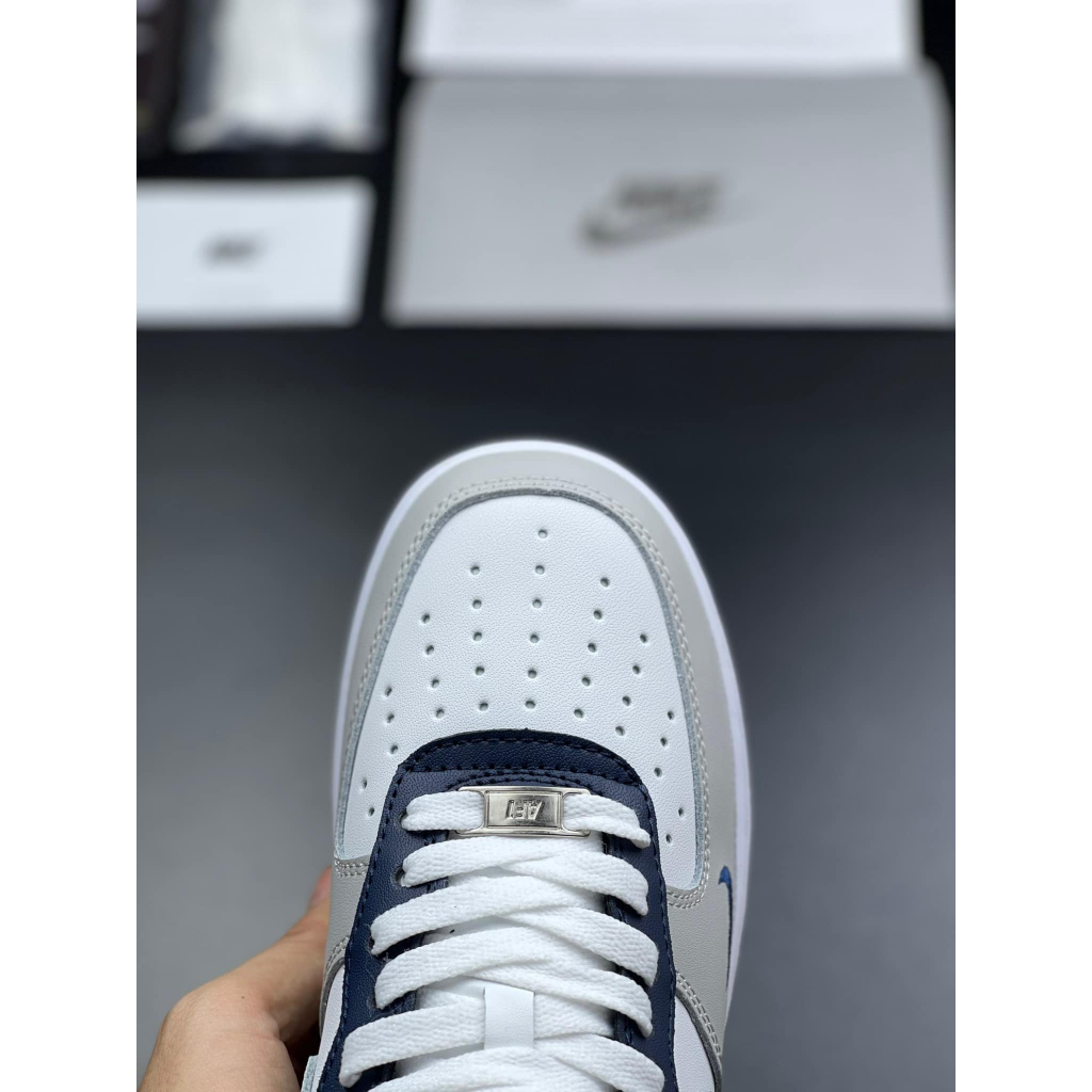 Giày thể Thao Air Force 1 PSG, Sneaker AF1 PSG xanh trắng bản chuẩn bảo hành 6 tháng full size + box