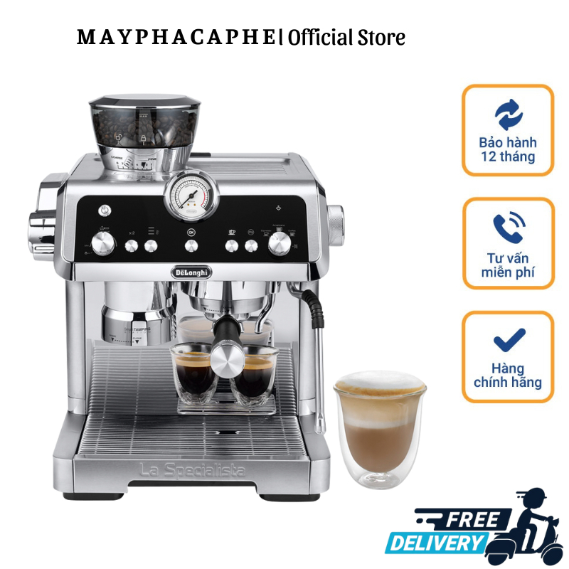 Máy Pha Cà Phê Delonghi Specialista EC9335, Máy Pha Cafe, Espresso, Cappuccino, 15 Bar, 2.5L, Nhập Đức