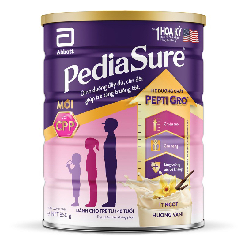 Sữa bột Pediasure Lon 800g (cho trẻ từ 1-10 tuổi)