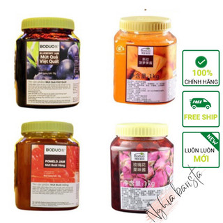 Mứt Boduo 1kg các vị: Đào Nhài, Chanh Leo, Bưởi Hồng, Vải, Ổi, Hoa Nhài, Hoa Hồng, Dứa