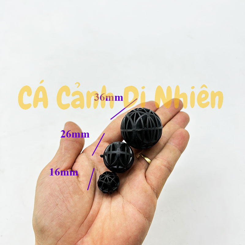 Cầu lọc vi sinh Bio-Bact Sphere  bóng lọc size 16mm 26mm 36mm