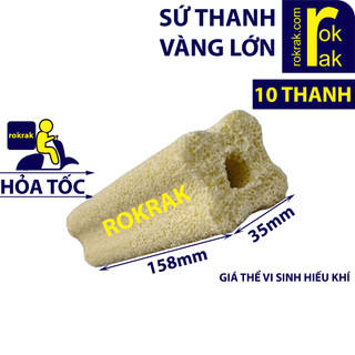 (COMBO 10) SỨ THANH VÀNG LỚN lọc hồ cá ~3.8x15cm | Không đảm bảo nguyên vẹn, hàng bể vỡ chất lượng lọc không đổi