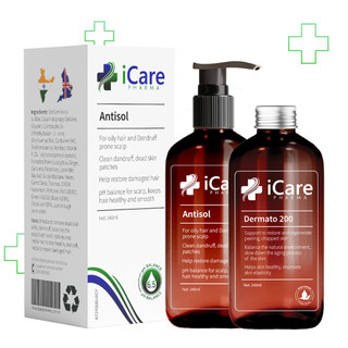 Combo Chăm Sóc Tóc Hoàn Hảo Dermato 200 & Dầu gội Sạch Gàu Antisol