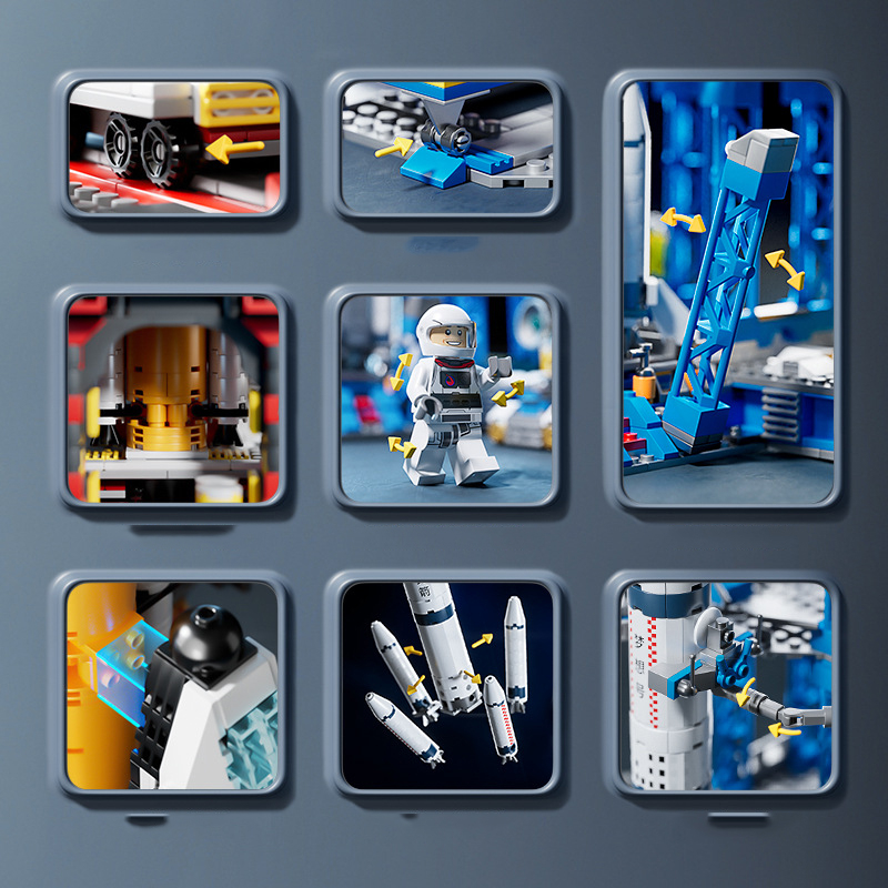 Đồ chơi cho bé lắp ráp mô hình tàu vũ trụ, tàu con thoi giúp bé phát triển tư duy, trí tuệ, thông minh - Luckykid