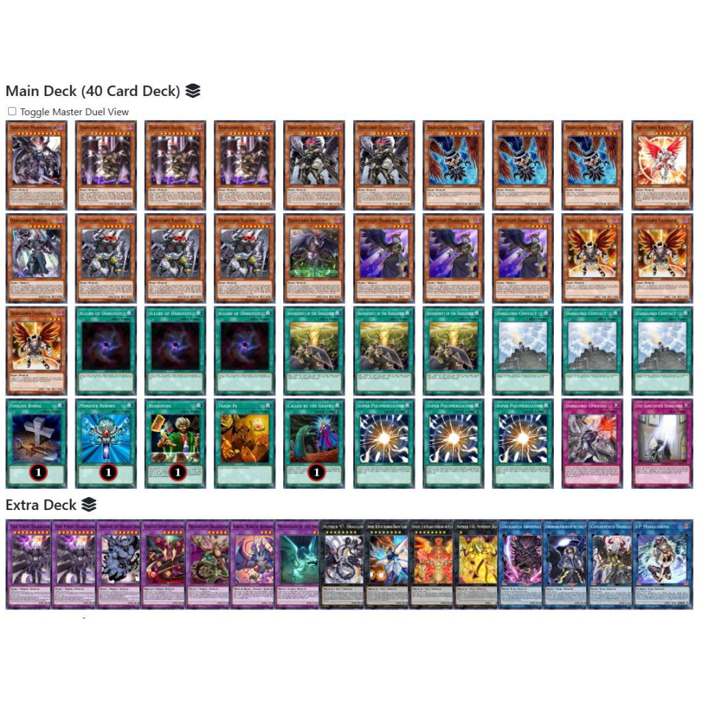 Bài YuGiOh - Bộ 54 lá bài Darklord -  Darklord Deck - Card Game VN Giá Rẻ