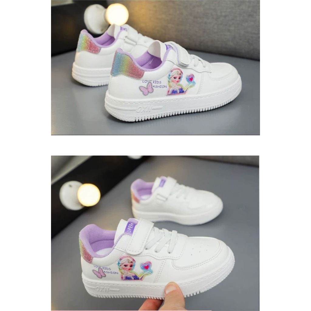 Giày thể thao công chúa ELSA gót kim tuyến êm mềm chống trượt