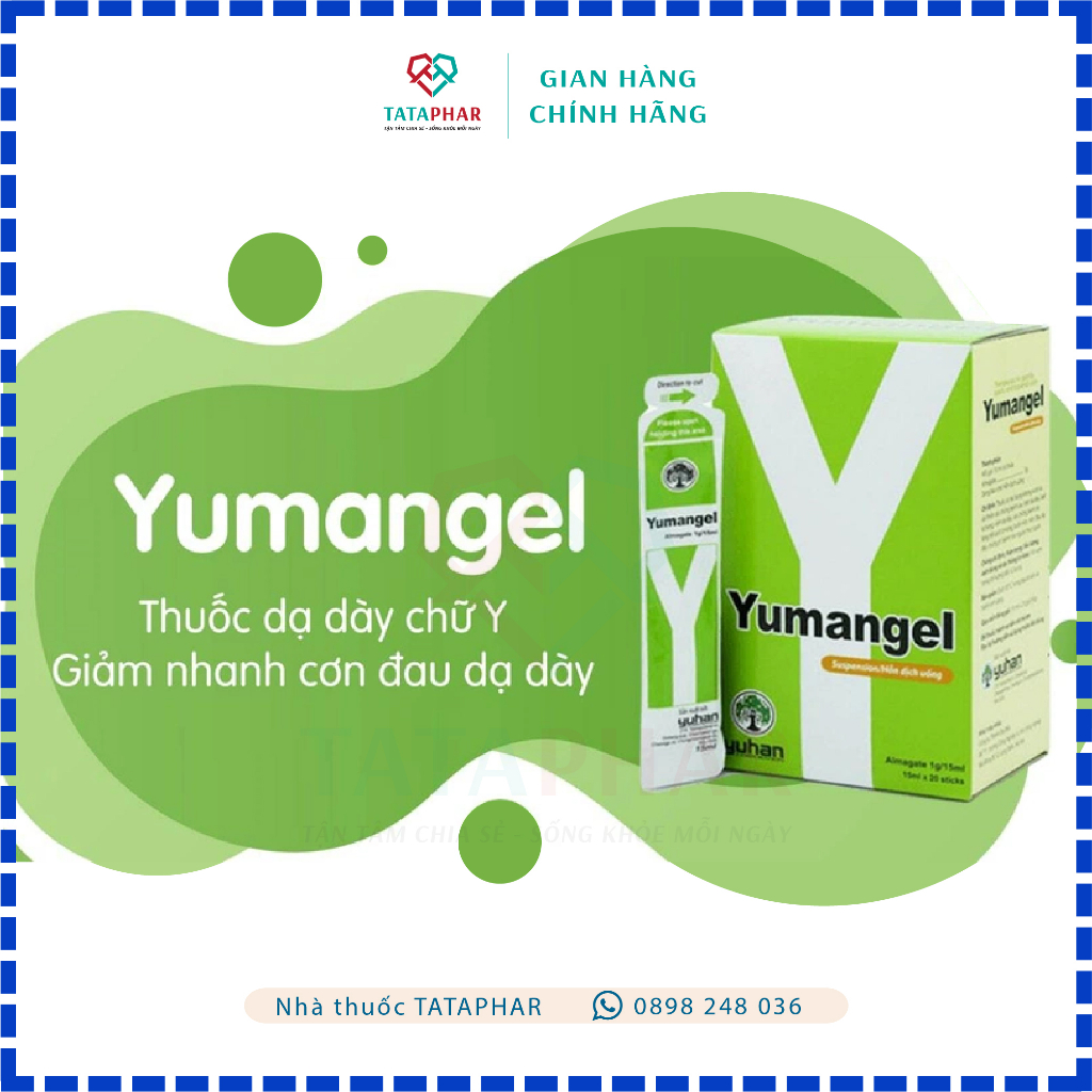 Yumangel - gói sữa dạ dày chữ Y - Bảo vệ dạ dày bạn khỏe mạnh - Hộp 20 gói - Chính hãng