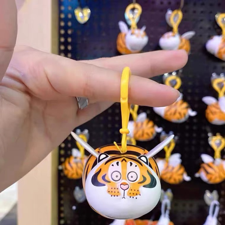 Móc khóa dây rút có cánh hình Hổ Béo Gấu Trúc, móc chìa khóa ĐÁNG YÊU The ToyLab, phụ kiện móc khóa xe dễ thương