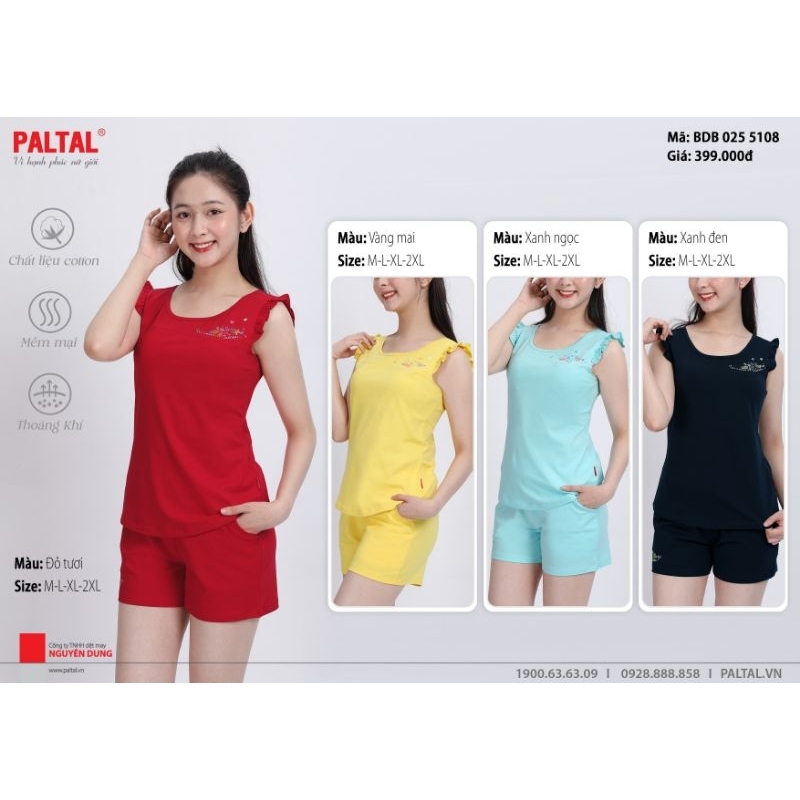 Bộ đùi cotton cao cấp Paltal 255108