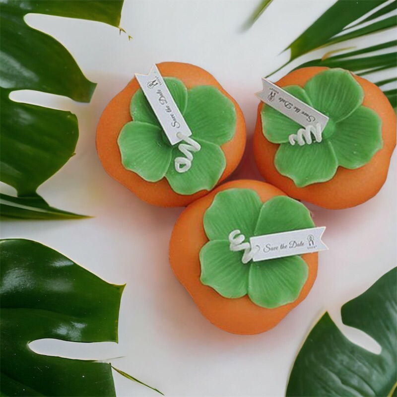 Nến hình quả hồng - nến decord - phụ kiện chụp ảnh quà tặng