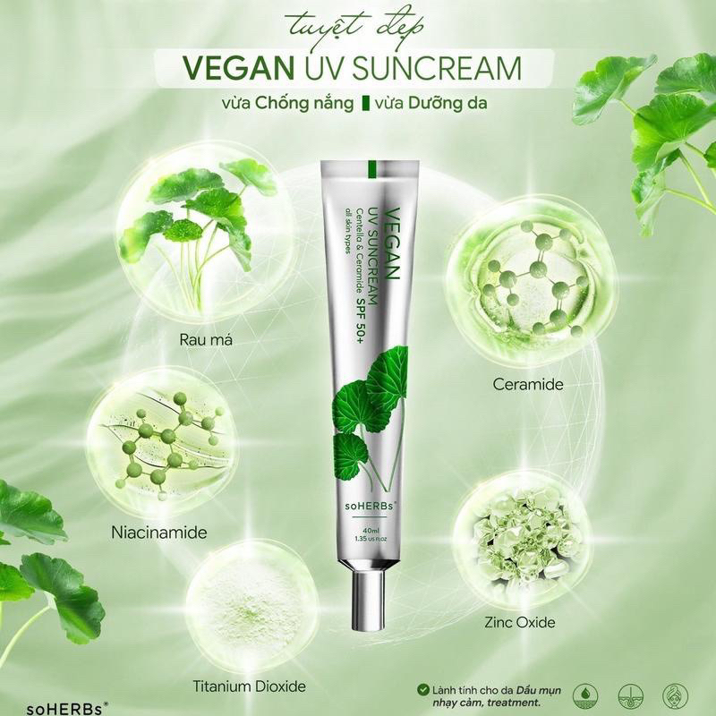 Kem Chống Nắng UV SUNCREAM VEGAN SPF 50+