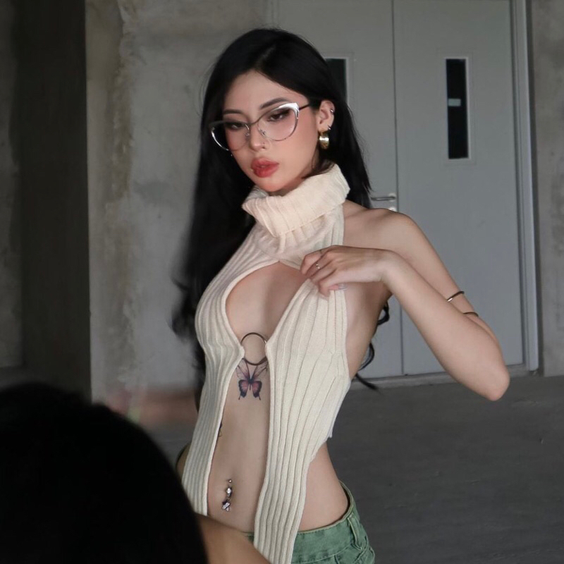 Kính Mắt Mèo Gọng Kim Loại Titan Siêu Sang + Túi Đựng