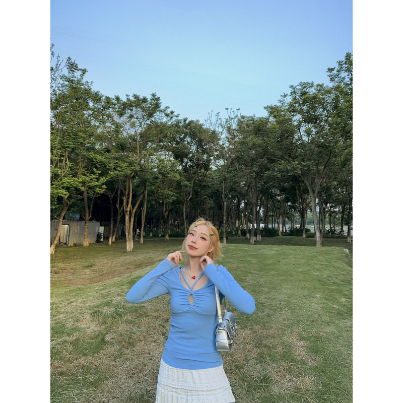 ÁO THUN DÀI TAY KNIT TOP OOTD