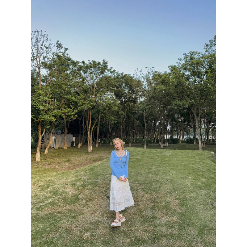 ÁO THUN DÀI TAY KNIT TOP OOTD
