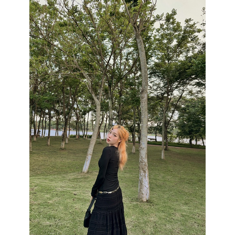 ÁO THUN DÀI TAY KNIT TOP OOTD