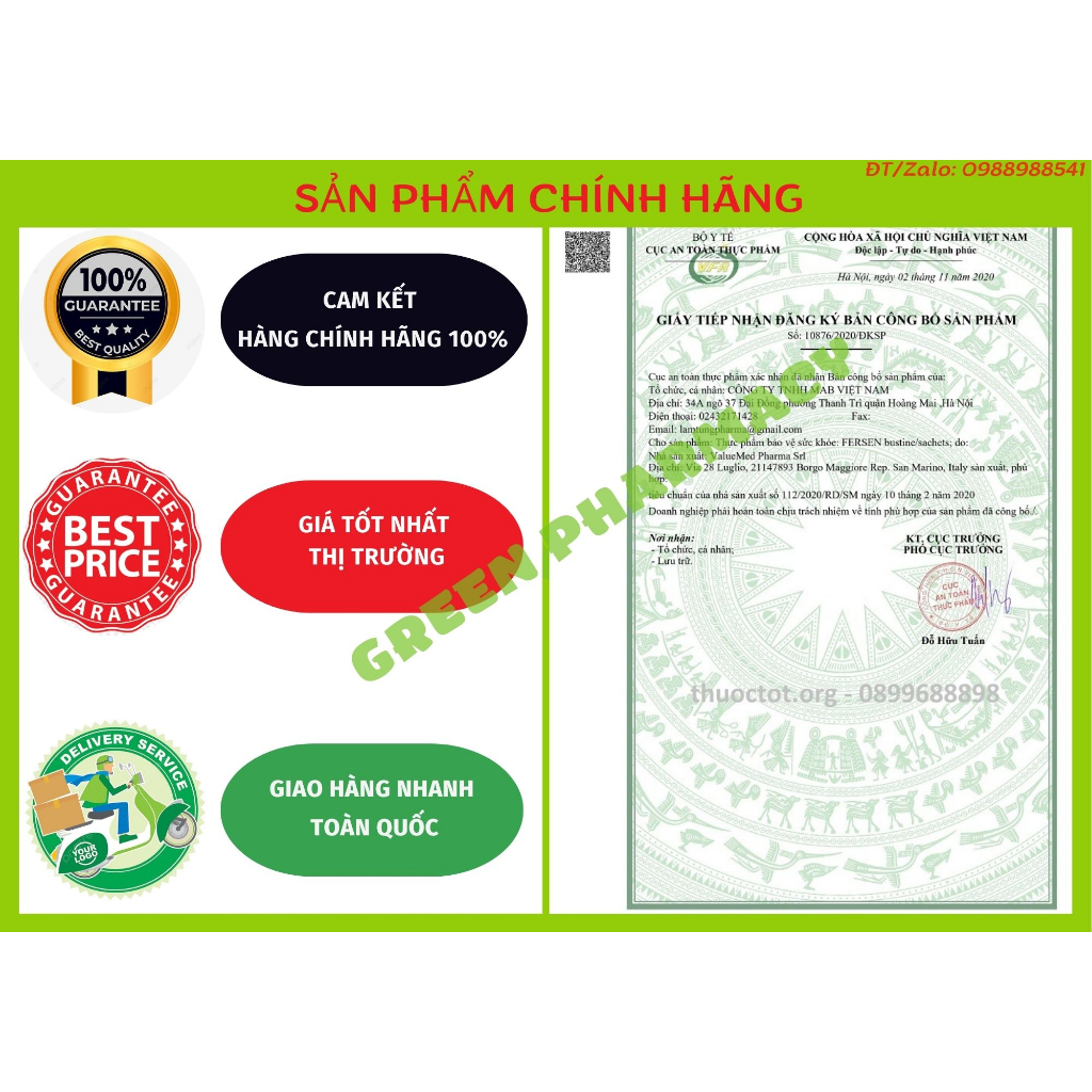 FERSEN PLUS MAB _ Bổ tinh trùng, tăng cường sinh lý nam. Hàng chính hãng nhập khẩu Pháp, Hộp 30 gói