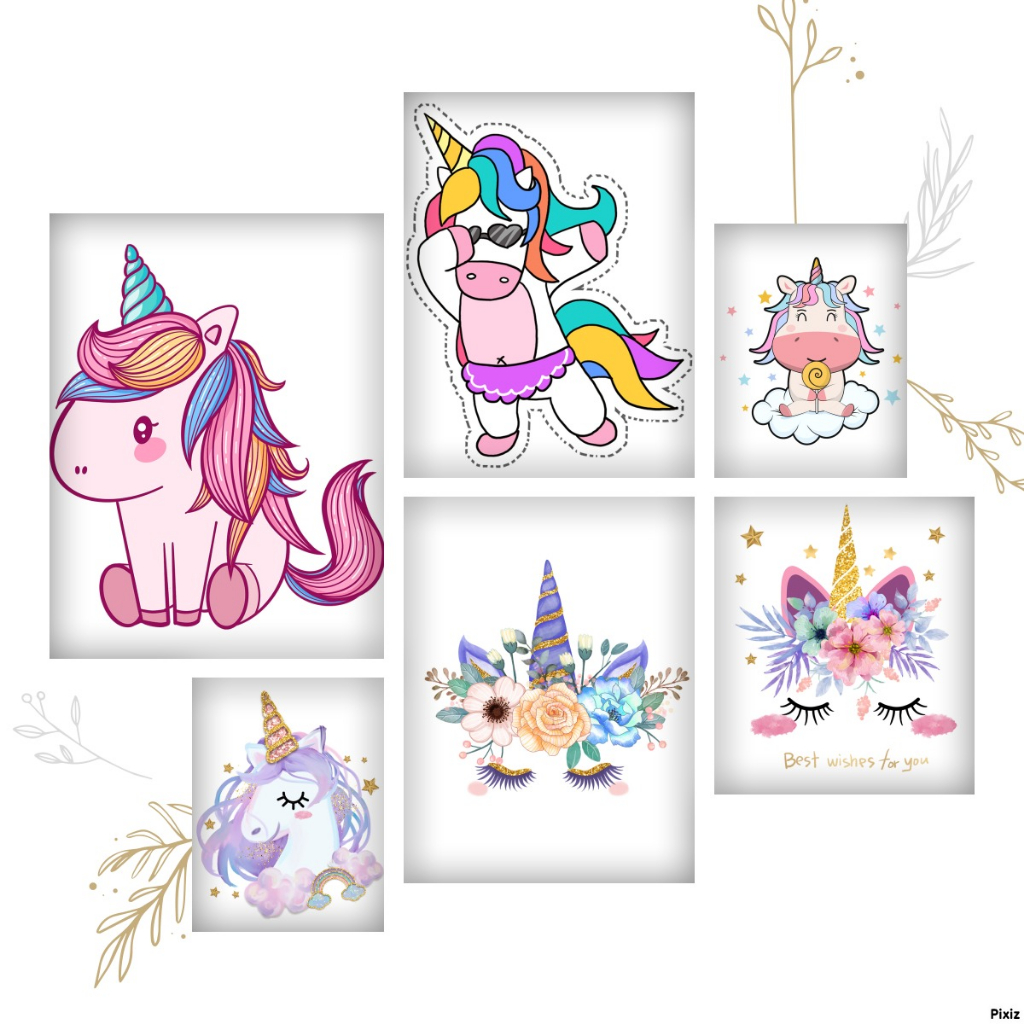 (Hình Ủi Nhiệt Quần Áo - Miếng Dán Ủi Quần Áo) Có In Theo Yêu Cầu, Hình Ủi Con Ngựa - Unicorn 1