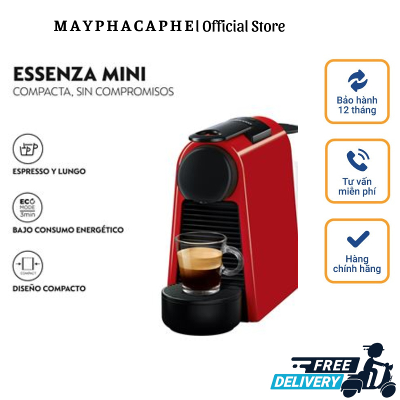 Máy Pha Cà Phê Viên Nén De'Longhi Nespresso Essenza Mini EN85, Máy Pha Cafe, Espresso, Cappuccino, Nhập Đức