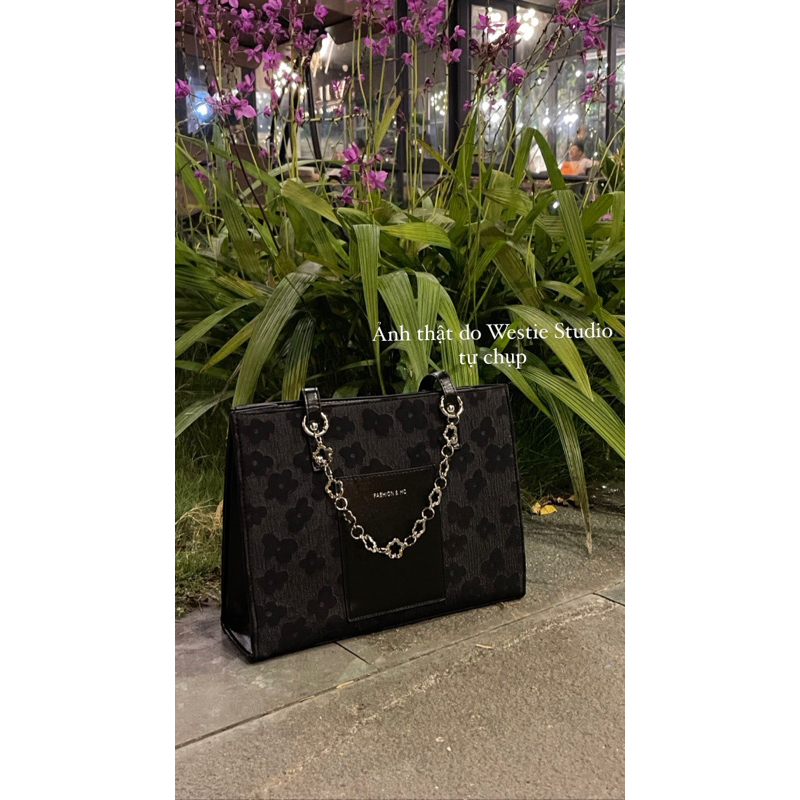 Túi Xách Nữ Thời Trang Kiểu Pháp Phối Xích Hoa Độc Đáo WESTIE - A176.TXN
