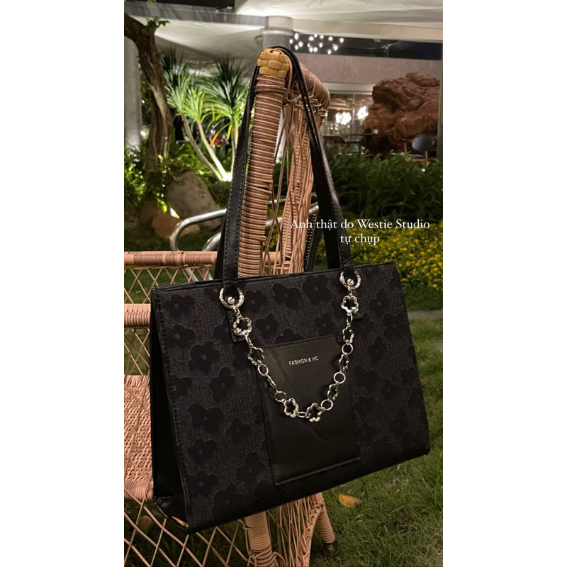 Túi Xách Nữ Thời Trang Kiểu Pháp Phối Xích Hoa Độc Đáo WESTIE - A176.TXN