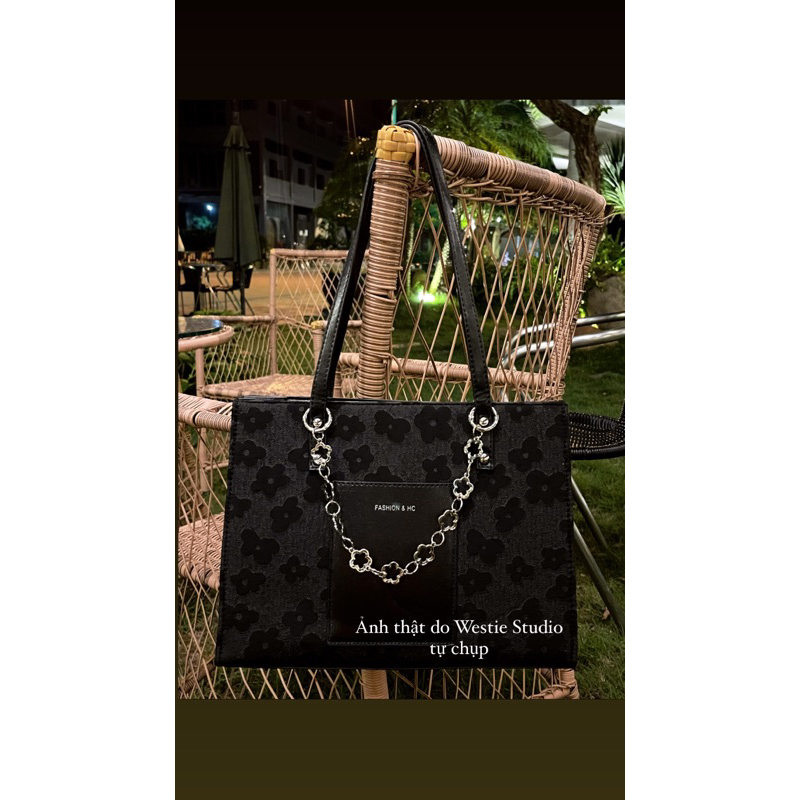 Túi Xách Nữ Thời Trang Kiểu Pháp Phối Xích Hoa Độc Đáo WESTIE - A176.TXN