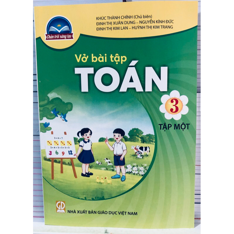 vở bài tập toán lớp 3 tập 1 + Bút chì 2b thuộc bộ chân trời sáng tạo