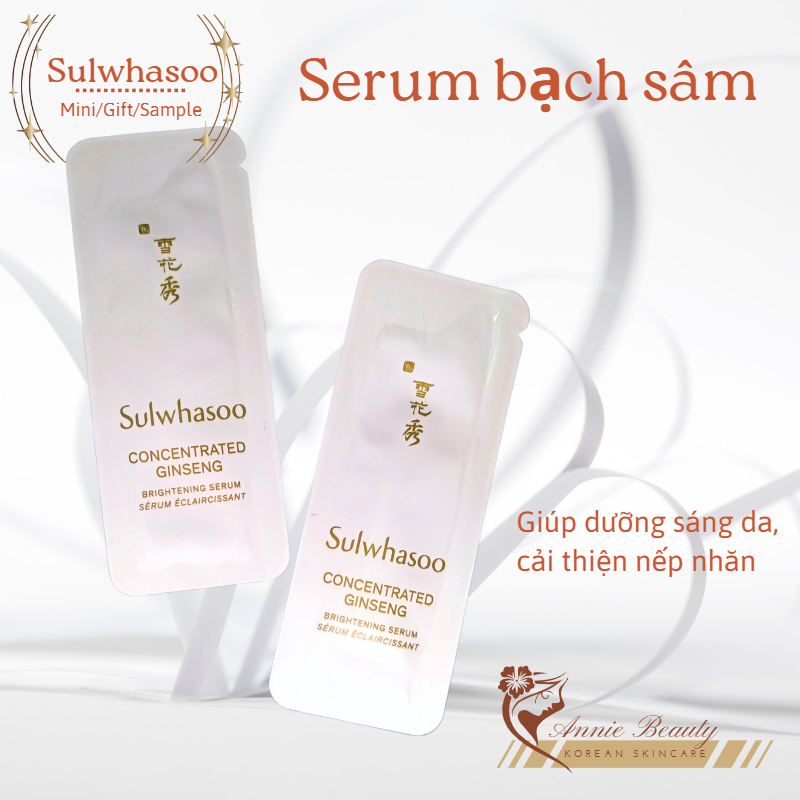 Serum Sulwhasoo dưỡng sáng da, căng mướt, cải thiện nếp nhăn từ nhân sâm CONCENTRATED GINSENG BRIGHTENING SERUM